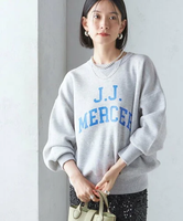 SHIPS WOMEN J.J.MERCER:＜洗濯機可能＞ニットソー スウェット シップス トップス ニット グレー ネイビー【送料無料】