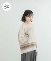 【SALE／50%OFF】EKAL グラデーションニットプルオーバー アーバンリサーチドアーズ トップス ニット ベージュ ブラック グレー【送料無料】