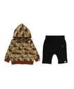 A BATHING APE SLEEP BABY MILO BABY GIFT SET ア ベイシング エイプ マタニティウェア・ベビー用品 ベビーギフト ブラウン グリーン【送料無料】