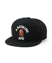 A BATHING APE (M)COLLEGE WOOL CAP M ア ベイシング エイプ 帽子 キャップ ブラック ブルー レッド【送料無料】