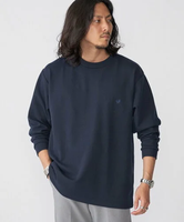 SHIPS MEN 【WEB限定】SHIPS:＜抗菌・防臭＞ワンポイント ロゴ バーズアイ クルーネック 長袖 Tシャツ シップス トップス カットソー・Tシャツ ネイビー ホワイト グレー ブラック【送料無料】