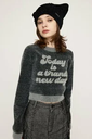 【SALE／20%OFF】SLY JQ LOGO MINKY CROP KNIT トップス スライ トップス ニット ブラック ピンク カーキ【送料無料】