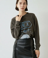 Whim Gazette JACKロングTシャツ ウィム ガゼット トップス カットソー・Tシャツ グレー ホワイト【送料無料】