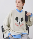 【SALE／27%OFF】ROPE' PICNIC MICKEY MOUSE/プリントスウェット ロペピクニック トップス スウェット・トレーナー ホワイト グリーン【送料無料】