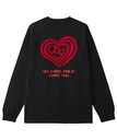 X-girl SPIRAL HEART LOGO L/S TEE エックスガール トップス カットソー・Tシャツ ブラック ピンク ホワイト【送料無料】