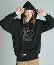 Schott ORIGINAL HEART HOODED SWEAT/オリジナルハート パーカー ショット トップス パーカー・フーディー ブラック ブラウン ネイビー【送料無料】