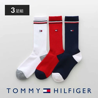 【SALE／30%OFF】TOMMY HILFIGER TOMMY HILFIGER 3足セット足底パイル ワンポイント ライン リブ クルー丈 ソックス ナイガイ 靴下・レッグウェア 靴下