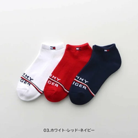 【SALE／30%OFF】TOMMY HILFIGER TOMMY HILFIGER 3足セット足底パイル ワンポイント ロゴ スニーカー丈 ソックス ナイガイ 靴下・レッグウェア 靴下