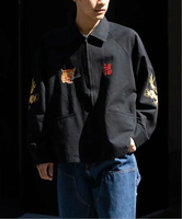 JOINT WORKS THRIFTY LOOK/スリフティールック Souver Vitnam Jacket ジョイントワークス ジャケット・アウター ブルゾン・ジャンパー ブラック【送料無料】