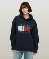 【SALE／30%OFF】TOMMY JEANS リラックスメランジフラッグパーカー トミーヒルフィガー トップス スウェット・トレーナー【送料無料】