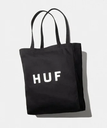 HUF HUF OG LOGO TOTE BAG M HUF ハフ トートバッグ ハフ バッグ トートバッグ ブラック グレー ベージュ【送料無料】