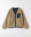 monkey time BEAUTY&YOUTH UNITED ARROWS ＜THE NORTH FACE＞ リバーシブル エクストリーム パイル カーディガン ビューティー＆ユース　ユナイテッドアローズ トップス カーディガン ホワイト グレー ベージュ【送料無料】