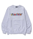 XLARGE ODD MOTIFS CREWNECK SWEATSHIRT エクストララージ トップス スウェット・トレーナー グレー ブラック ブラウン【送料無料】