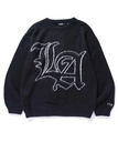 XLARGE OLD ENGLISH MOHAIR CREWNECK KNIT エクストララージ トップス ニット ブラック カーキ【送料無料】