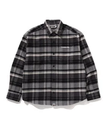 A BATHING APE BAPE CHECK FLANNEL SHIRT ア ベイシング エイプ トップス シャツ・ブラウス グレー ベージュ【送料無料】