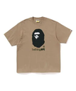 A BATHING APE STA HOUNDSTOOTH BY BATHING APE RELAXED FIT TEE ア ベイシング エイプ トップス カットソー・Tシャツ ベージュ ブラウン ホワイト【送料無料】