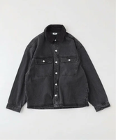 JOINT WORKS OBEY / オベイ IDRIS SHIRT JACKET ジョイントワークス ジャケット・アウター デニムジャケット ブラック【送料無料】