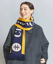 BEAUTY&YOUTH UNITED ARROWS 【別注】＜ST.JHONES 3RD CLUB＞ニット ストール ビューティー＆ユース　ユナイテッドアローズ ファッション雑貨 マフラー・ストール・ネックウォーマー ネイビー グレー【送料無料】