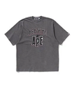 A BATHING APE CRACK PRINT PATTERN LOGO RELAXED FIT TEE ア ベイシング エイプ トップス カットソー・Tシャツ ブラック ホワイト【送料無料】