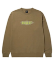 HUF QUALITY CREWNECK / HUF クルースウェット ハフ トップス スウェット・トレーナー ブラウン ネイビー【送料無料】