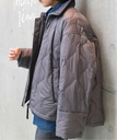 IENA CALMER*MAISON IENA ZERODOWN ZIP BLOUSON イエナ ジャケット・アウター その他のジャケット・アウター グレー【送料無料】