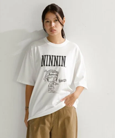 AMERICAN RAG CIE 【MEN , WOMEN】NIN-NIN TEE 1 アメリカンラグシー トップス カットソー・Tシャツ ホワイト グレー ブラック【送料無料】