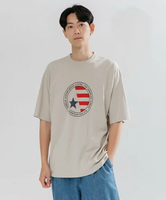 AMERICAN RAG CIE 【MEN , WOMEN】EMBLEM TEE アメリカンラグシー トップス ニット グレー【送料無料】