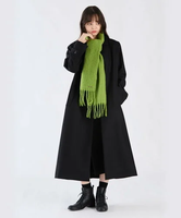 【SALE／30%OFF】To b. by agnes b. WW45 MANTEAU ライトウールロングコート アニエスベー ジャケット・アウター その他のジャケット・アウター ブラック【送料無料】