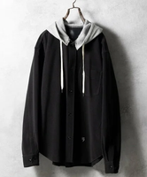 NUMBER (N)INE WARM CLOTH CLASSIC HOODIE SHIRT ナンバーナイン トップス シャツ・ブラウス ブラック ホワイト レッド【送料無料】