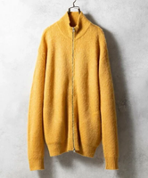 NUMBER (N)INE MOHAIR JACQUARD DRIVERS KNIT JACKET ナンバーナイン トップス ニット イエロー ブラック ブルー【送料無料】