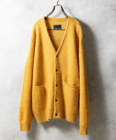 NUMBER (N)INE MOHAIR SOLID JACQUARD KNIT CARDIGAN ナンバーナイン トップス カーディガン イエロー ブルー ブラック レッド【送料無料】