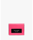 kate spade new york ラベル カード ケース トライフォールド ウォレット ケイトスペードニューヨーク 財布・ポーチ・ケース 財布 ピンク【送料無料】