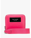 kate spade new york ラベル スモール コンパクト ウェブド リストレット ケイトスペードニューヨーク 財布・ポーチ・ケース 財布 ピンク【送料無料】