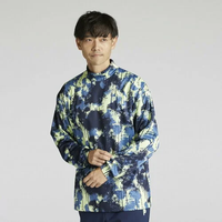 PUMA メンズ ゴルフ PC スプラッシュ AOP 長袖 モックネック シャツ プーマ トップス カットソー・Tシャツ ネイビー【送料無料】