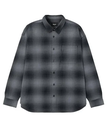 HUF OG LOGO OMBRE PLAID LS SHIRT / ハフ シャツ ハフ トップス シャツ・ブラウス ブラック ベージュ パープル【送料無料】