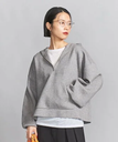 BEAUTY&YOUTH UNITED ARROWS 【WEB限定】スポンディッシュニット フーディプルオーバー -ウォッシャブル- ビューティー＆ユース　ユナイテッドアローズ トップス ニット グレー ホワイト ブラック レッド【送料無料】