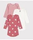 PETIT BATEAU 長袖ボディ3枚組 プチバトー マタニティウェア・ベビー用品 ロンパース・カバーオール【送料無料】