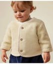 【SALE／20%OFF】PETIT BATEAU フェイクファージャケット プチバトー ジャケット・アウター ダウンジャケット・ダウンベスト ホワイト【送料無料】