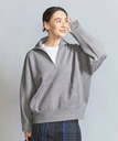 BEAUTY&YOUTH UNITED ARROWS 【WEB限定】スポンディッシュニット ハーフジッププルオーバー -ウォッシャブル- ビューティー＆ユース　ユナイテッドアローズ トップス ニット グレー ホワイト ブラック レッド【送料無料】