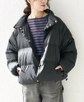 SHIPS any Traditional Weatherwear: HASELEY DOWN PA ショート ダウン ジャケット シップス ジャケット・アウター ダウンジャケット・ダウンベスト ブラック ホワイト【送料無料】