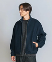 BEAUTY&YOUTH UNITED ARROWS ウールパイル ジップ ジャケット ビューティー＆ユース　ユナイテッドアローズ ジャケット・アウター その他のジャケット・アウター ブラック ネイビー【送料無料】