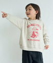 【SALE／30%OFF】ROPE' PICNIC KIDS 【KIDS】サンタスウェット/リンクコーデ ロペピクニック トップス スウェット・トレーナー グレー ネイビー