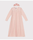 【SALE／20%OFF】PETIT BATEAU ベロア長袖チュニックパジャマ プチバトー インナー・ルームウェア パジャマ ピンク【送料無料】