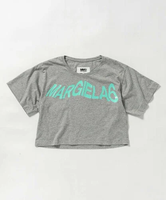 【SALE／60%OFF】MM6 Maison Margiela (K)MM6 Maison Margiela/MM6 Maison Margiela(エムエム6 メゾン マルジェラ) Kids & Junior ブランドロゴ半袖Tシャツカットソー シフォン トップス カットソー・Tシャツ グレー【送料無料】