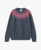 Bshop MORRIS & SONS ｜ チャンキーノルディックセーター WOMEN ビショップ トップス ニット ネイビー グレー【送料無料】