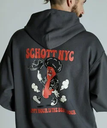 Schott HOODED SWEAT AMERICAN BOYアメリカンボーイ /パーカー ショット トップス パーカー・フーディー グレー ブラック ブラウン【送料無料】