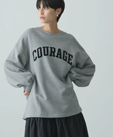 【SALE／34%OFF】AMERICAN HOLIC COURAGEフロッキーロングスウェット3 アメリカン ホリック トップス スウェット・トレーナー グレー