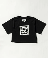 【SALE／65%OFF】MM6 Maison Margiela (K)MM6 Maison Margiela/MM6 Maison Margiela(エムエム6 メゾン マルジェラ) Kids & Junior グラフィック半袖Tシャツカットソー シフォン トップス カットソー・Tシャツ ブラック ホワイト【送料無料】