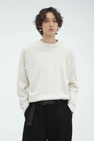 MARGARET HOWELL DOUBLE FACED COTTON WOOL JERSEY マーガレット・ハウエル トップス その他のトップス ホワイト【送料無料】