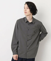 【SALE／40%OFF】Dessin 【撥水素材】スナップボタンシャツ デッサン トップス シャツ・ブラウス グレー ブラック【送料無料】